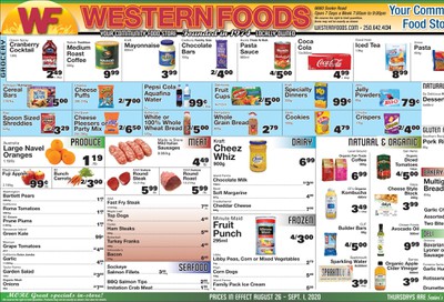 Western Foods Flyer August 26 to September 1