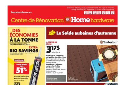 Home Hardware Building Centre (QC) Flyer August 27 to September 2