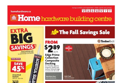 Home Hardware Building Centre (Atlantic) Flyer August 27 to September 2