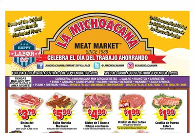 La Michoacana Meat Market Weekly Ad August 26 to September 8