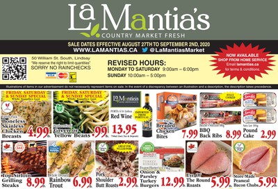 LaMantia's Flyer August 27 to September 2