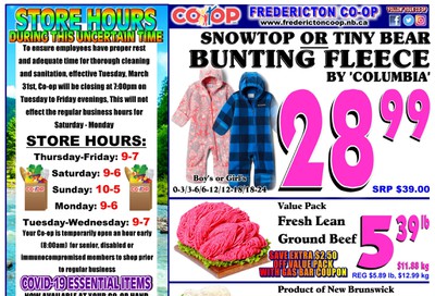 Fredericton Co-op Flyer August 27 to September 2