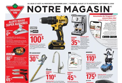 Canadian Tire (QC) Flyer August 27 to September 2