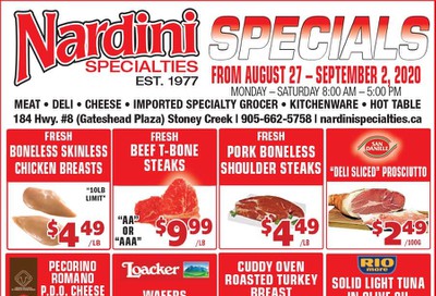 Nardini Specialties Flyer August 27 to September 2