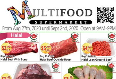 MultiFood Supermarket Flyer August 27 to September 2