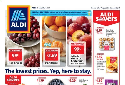 ALDI (NC, SC, VA) Weekly Ad August 26 to September 1