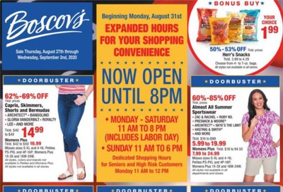Boscov's Weekly Ad August 27 to September 2