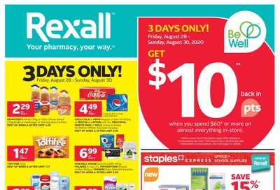 Rexall (West) Flyer August 28 to September 3