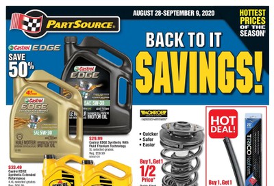 PartSource Flyer August 28 to September 9