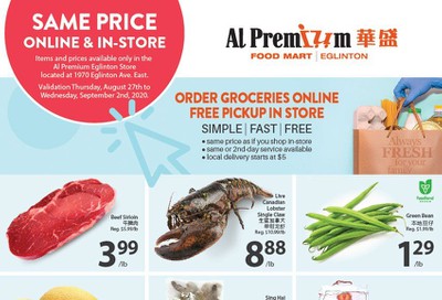 Al Premium Food Mart (Eglinton Ave.) Flyer August 27 to September 2