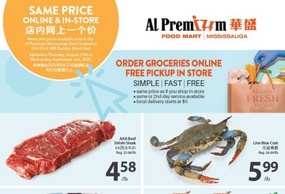 Al Premium Food Mart (Mississauga) Flyer August 27 to September 2