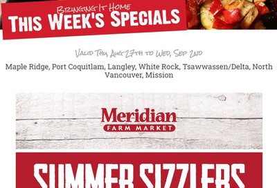 Meridian Farm Market Flyer August 27 to September 2