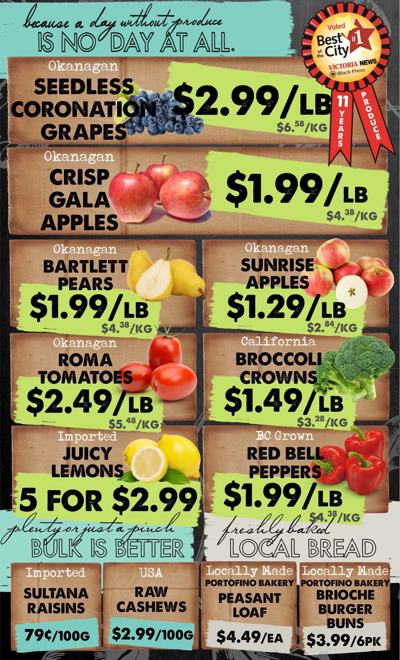 The Root Cellar Flyer August 27 to September 2
