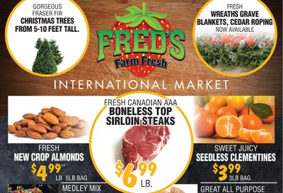 Fred's Farm Fresh Flyer November 27 to December 3