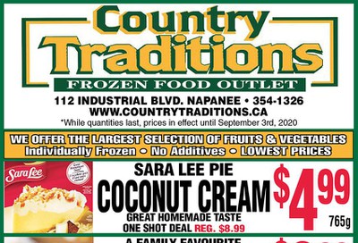Country Traditions Flyer August 27 to September 3