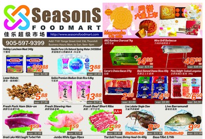 Seasons Food Mart (Thornhill) Flyer August 28 to September 3