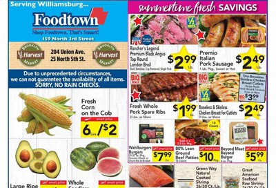 Foodtown Weekly Ad August 28 to September 3