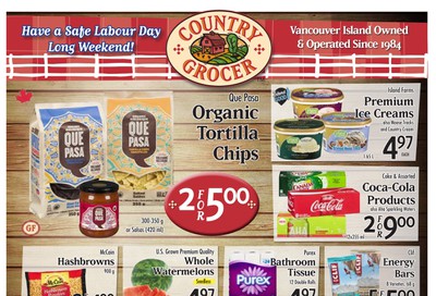 Country Grocer Flyer August 28 to September 3