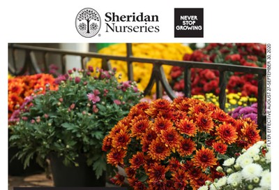 Sheridan Nurseries Flyer August 27 to September 30
