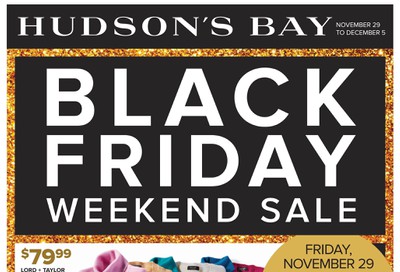 Hudson's Bay Black Friday Flyer November 29 to December 5, 2019