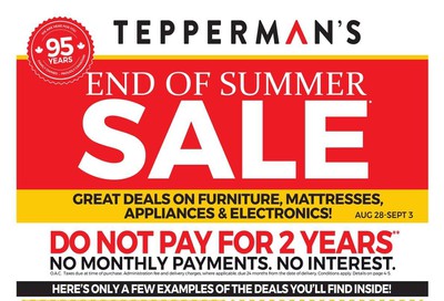 Tepperman's Flyer August 28 to September 3