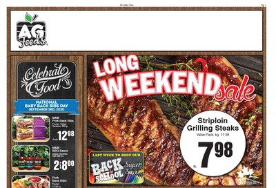 AG Foods Flyer August 30 to September 5