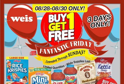 Weis Weekly Ad August 28 to August 30
