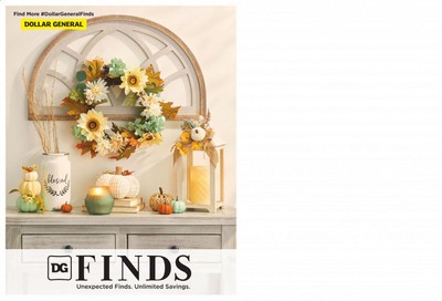 Dollar General Weekly Ad August 28 to October 31