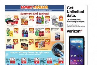 Family Dollar Weekly Ad August 30 to September 5