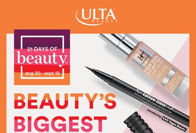 Ulta Beauty Weekly Ad August 30 to September 19