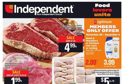 Independent Grocer (ON) Flyer November 28 to December 4
