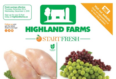 Highland Farms Flyer November 28 to December 4