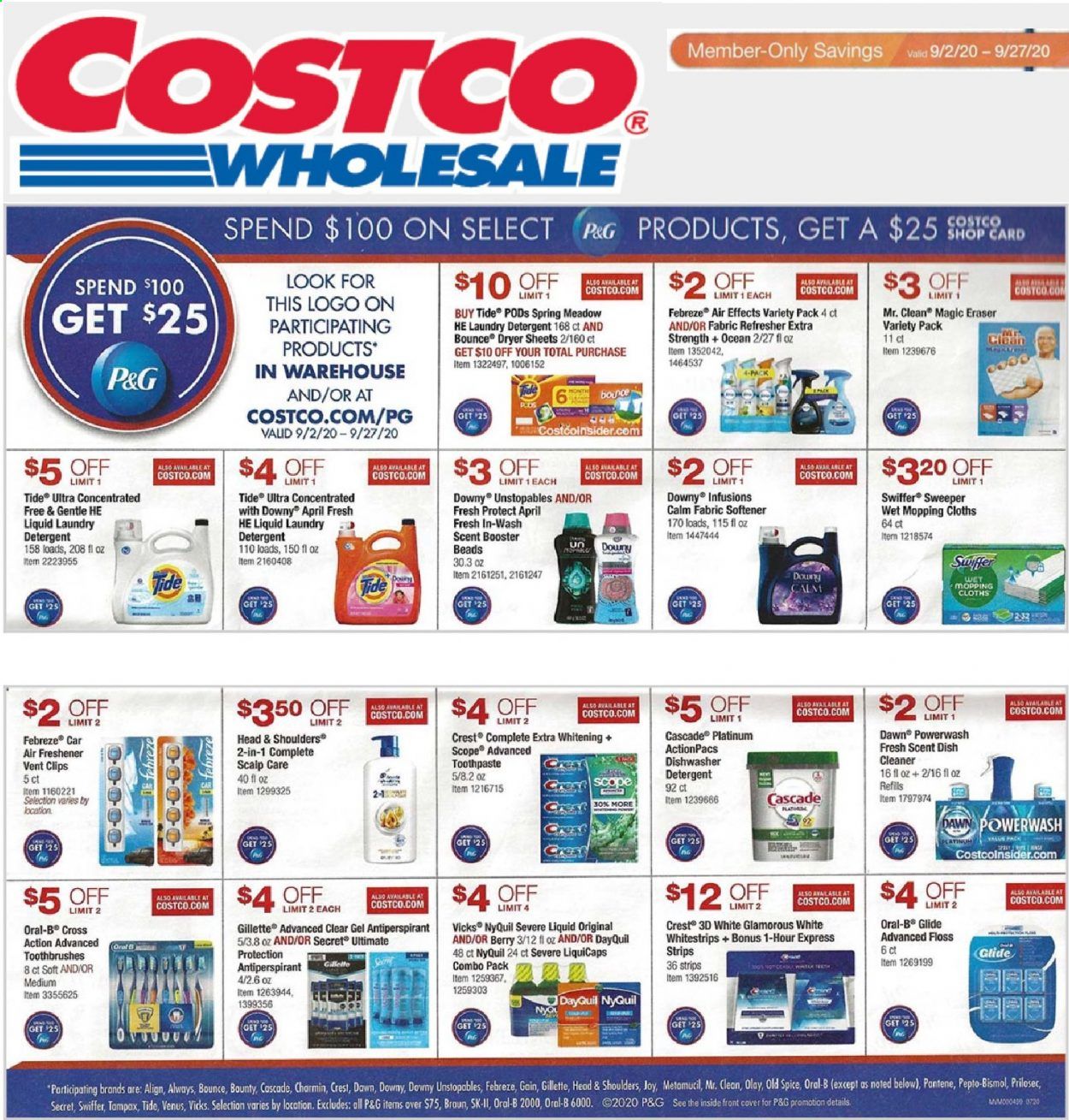Costco Weekly Ad September 2 To September 27 1 Max 