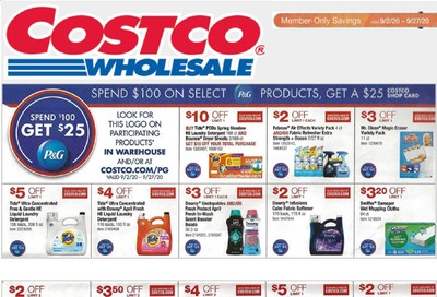 Costco Weekly Ad September 2 to September 27