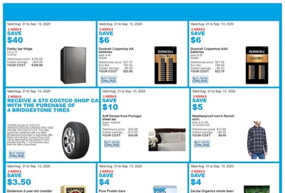 Costco (QC) Weekly Savings August 31 to September 13