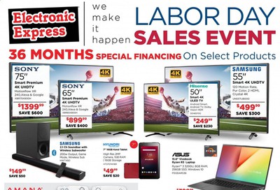 Electronic Express Weekly Ad August 30 to September 5