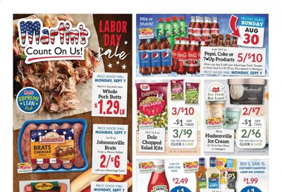 Martin’s Weekly Ad August 30 to September 5