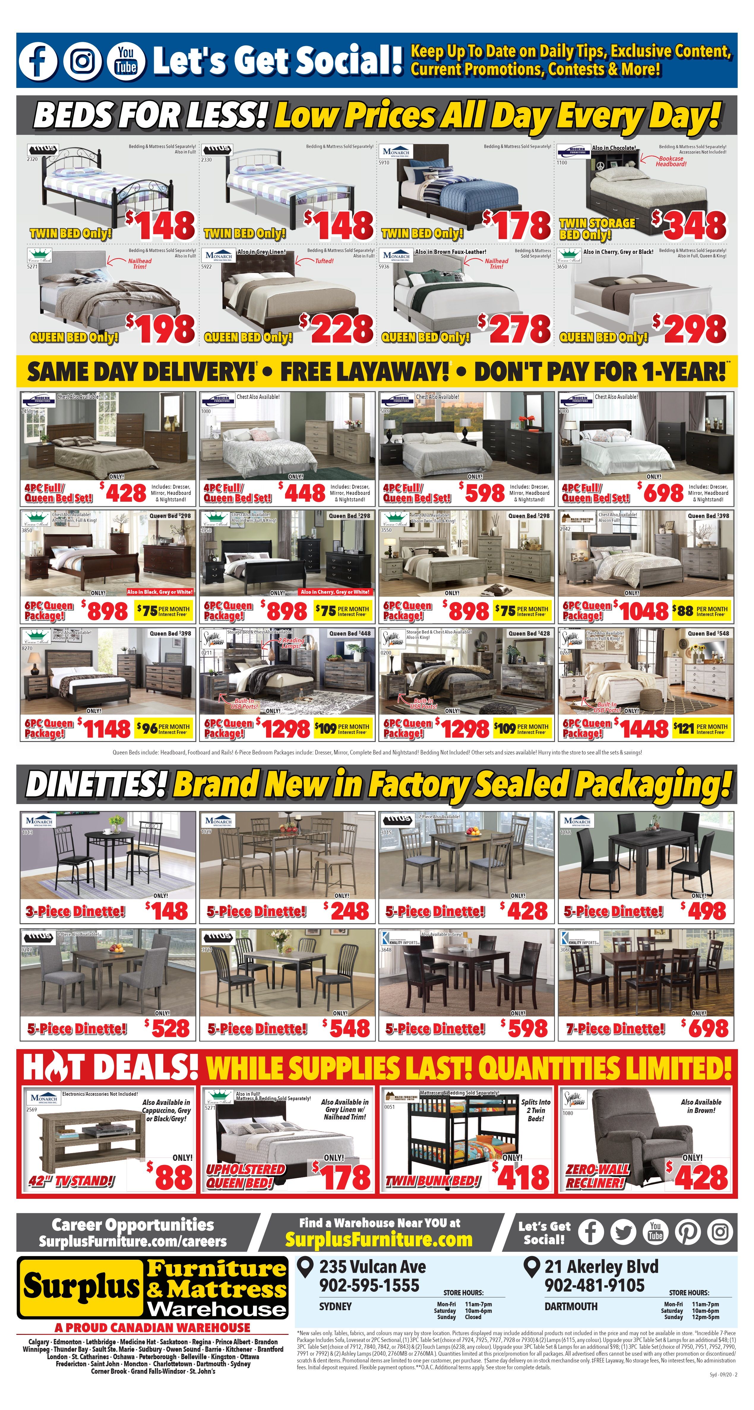Surplus Furniture & Mattress Warehouse (Sydney) Flyer September 1 to 14