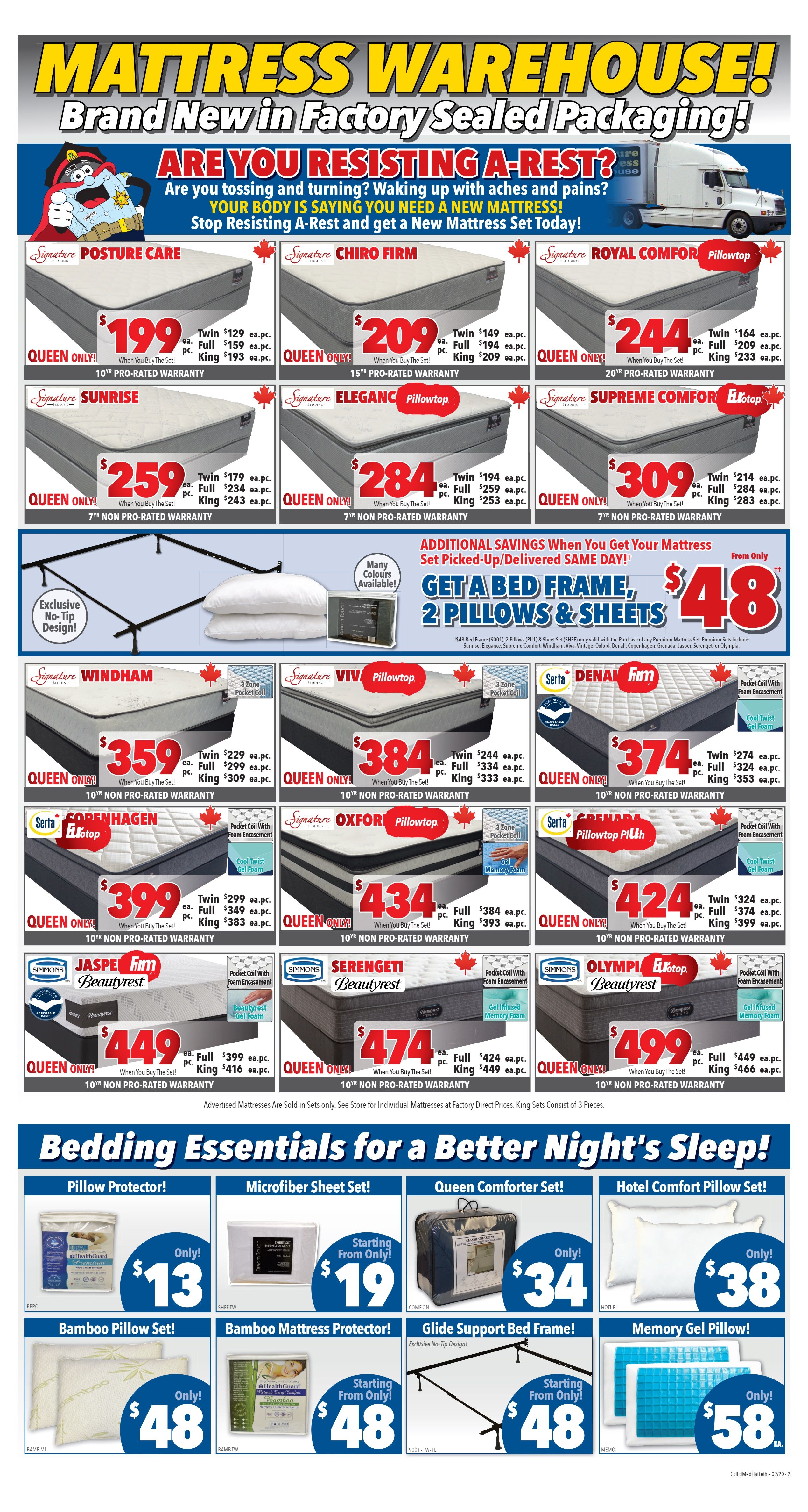 Surplus Furniture & Mattress Warehouse (Medicine Hat) Flyer September 1 to 14