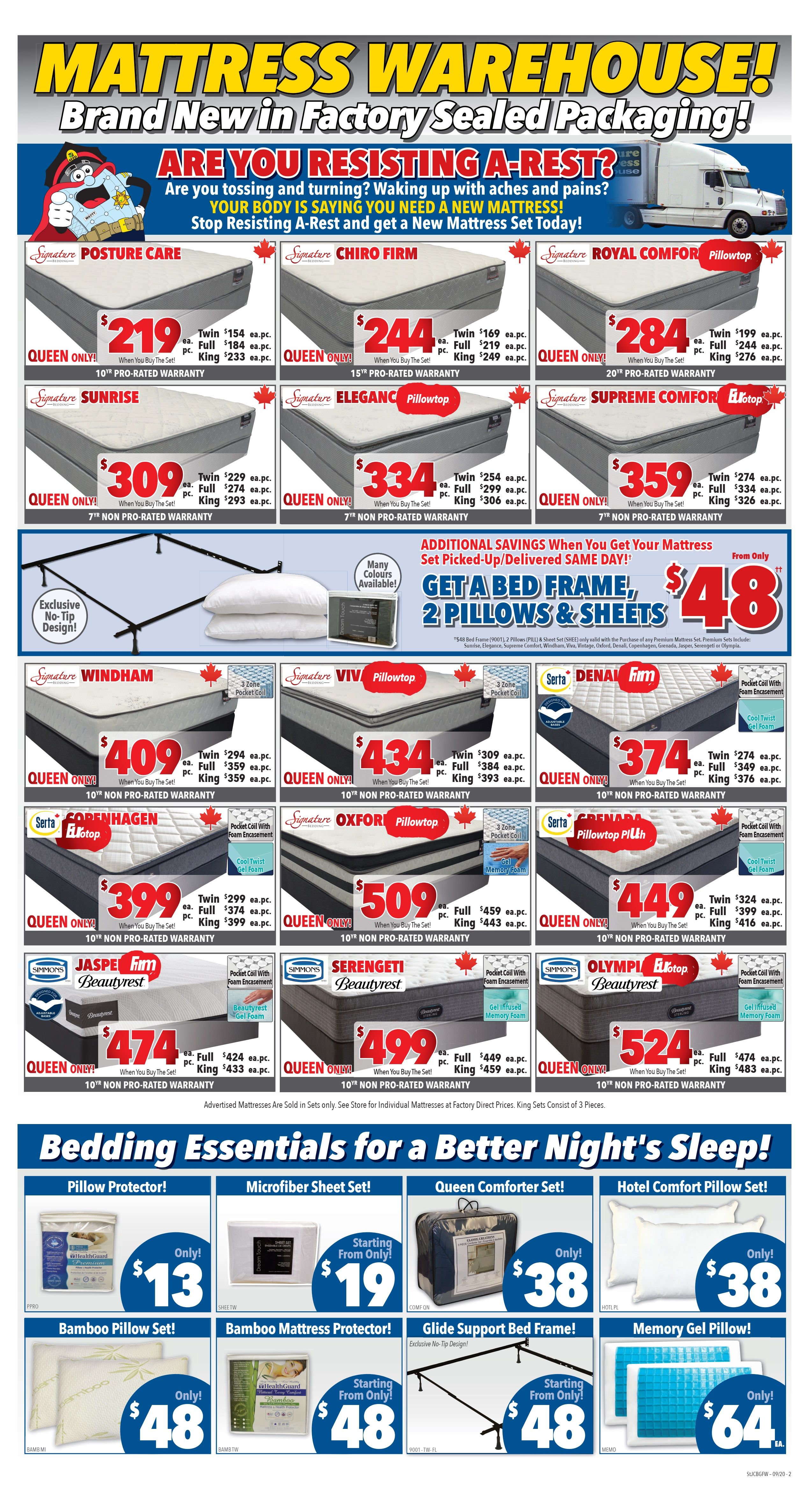 Surplus Furniture & Mattress Warehouse (Corner Brook) Flyer September 1 to 14
