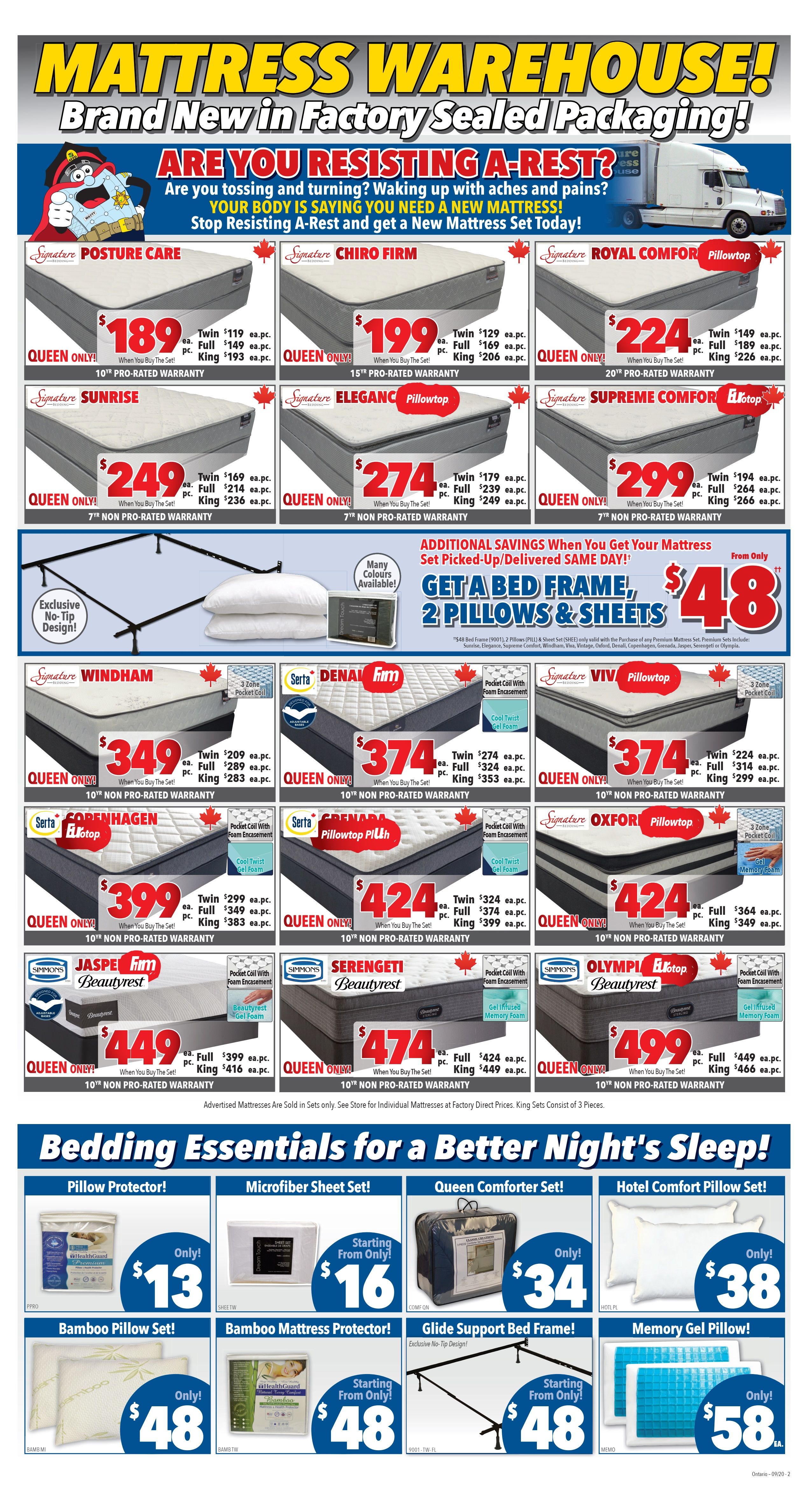 Surplus Furniture & Mattress Warehouse (Brantford) Flyer September 1 to 14
