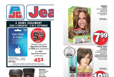 Jean Coutu (QC) Flyer September 3 to 9