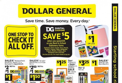 Dollar General (MA, MD, MI, MN, NC, NJ, NY, PA, WI) Weekly Ad August 30 to September 5