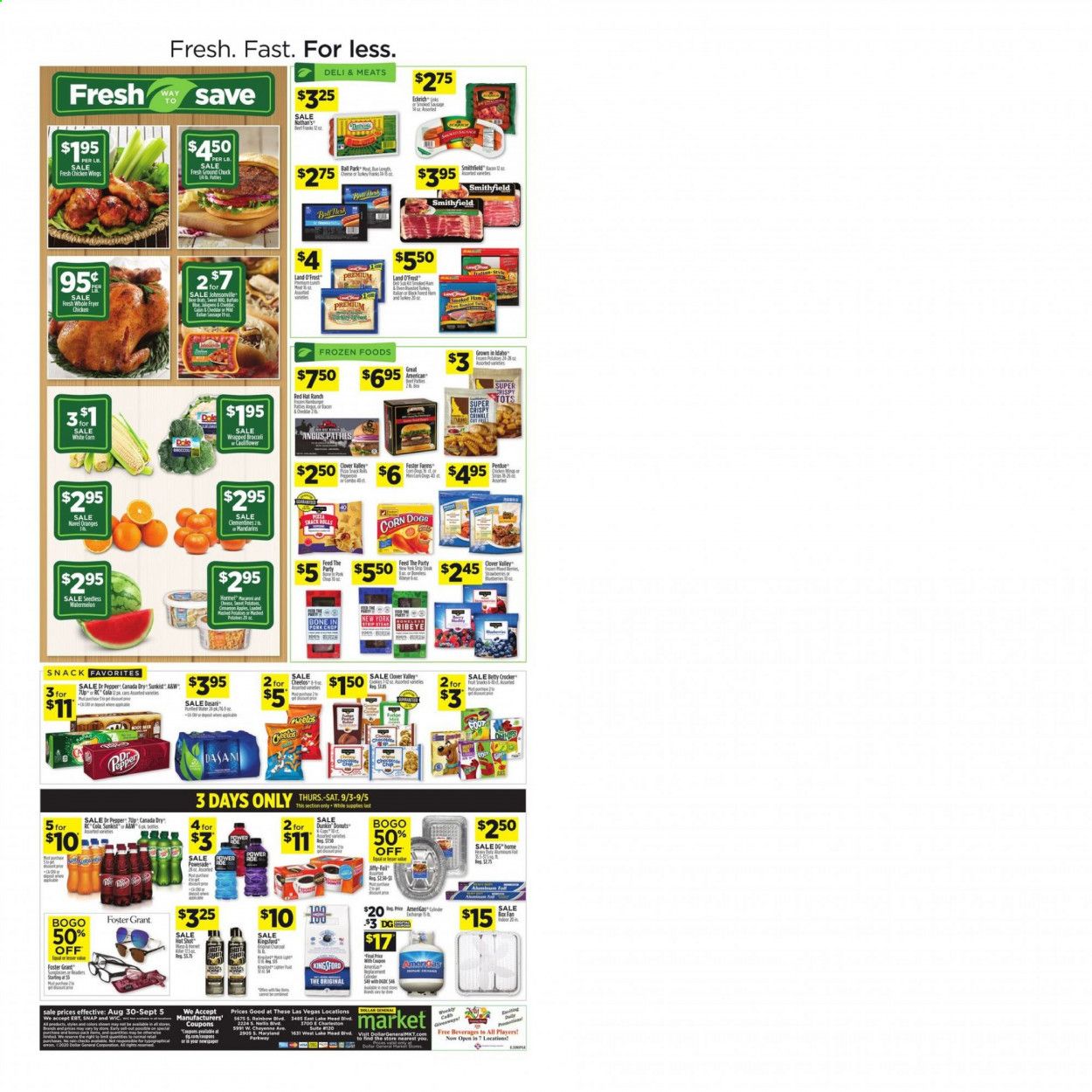 Dollar General (NV) Weekly Ad August 30 to September 5