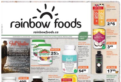 Rainbow Foods Health First Flyer September 1 to 30