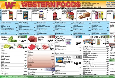 Western Foods Flyer November 27 to December 3