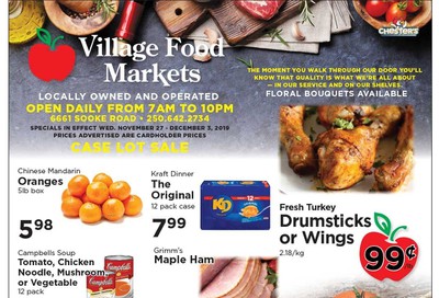 Village Food Market Flyer November 27 to December 3