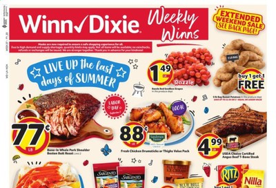 Winn Dixie Weekly Ad September 2 to September 8