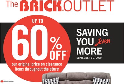 The Brick Outlet Flyer September 3 to 7