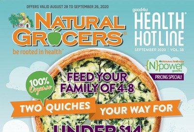 Natural Grocers Weekly Ad August 28 to September 26